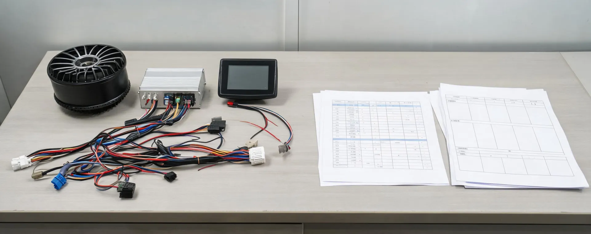 Electric bicycle parts quotation review desk